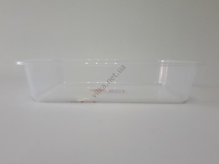 Лоток пластиковый прозрачный 25,5*18 cm, h 6 cm.