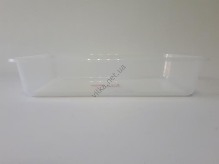 Лоток пластиковый прозрачный 34*22 cm, h 7 cm.