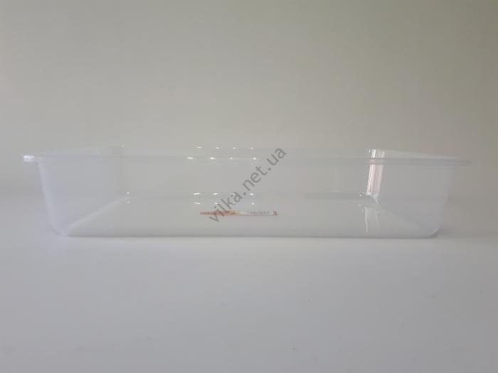 Лоток пластиковый прозрачный 40*25,3 cm, h 8 cm.