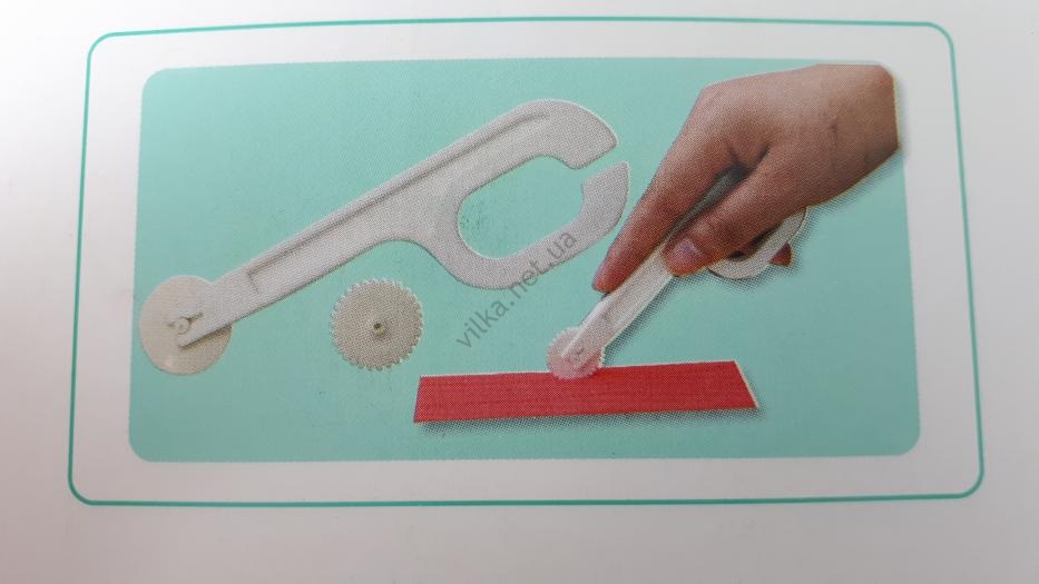 Колесо кондитерское пластмассовое для нарезки мастики L 12 cm.