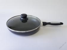 Сковорода, с тефлоновым покрытием + крышка L 41,5 cm, d 24,3 cm, h 5,3 cm.