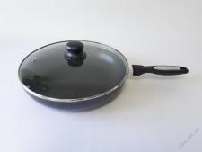 Сковорода, с тефлоновым покрытием + крышка L 46 cm, d 25,5 cm, h 6,2 cm.
