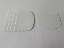 Скребок кондитерский пластмассовый для торта 12,3 x 10 cm. (5 шт. в упаковке)