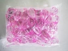 Кристалл пластмассовый розовый - 7 см. 