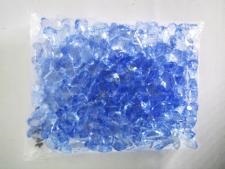 Кристалл пластмассовый голубой бабочка - 3 х 2,5 см. 