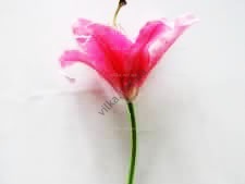Лилия искусственная ярко-розовая  28 см. 