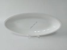 Блюдо керамическое глубокое белое 44 х 19,5 см. 