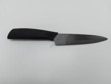 Нож металлический чёрный с наконечником 24 см. с ручкой №3