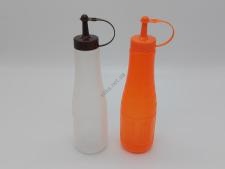 Набор бутылок пластмассовых для соуса из 2-х 22 cm, матовые