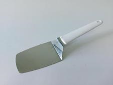 Лопатка нерж+пластм з білою ручкою 27 см VT6-20191(144шт)
